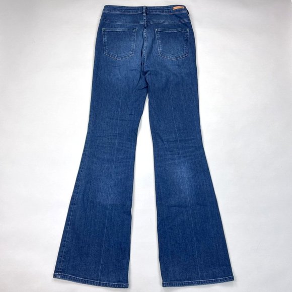 Anthropologie Pilcro High Rise Trouser Bootcut Jeans Women 29 EUC Stretch Pocket - Picture 2 of 14